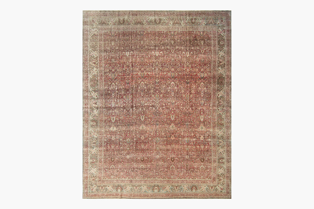 MASHED RUG, NORTH EAST PERSIA, 14'4" X 17'10"
