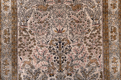 AR31546, Ghom Silk Rug, Central Persia, 3'7" X 5'4"