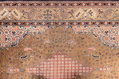 AR31544, Ghom Silk Rug, Central Persia, 3'6" X 5'3"