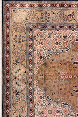 AR31544, Ghom Silk Rug, Central Persia, 3'6" X 5'3"