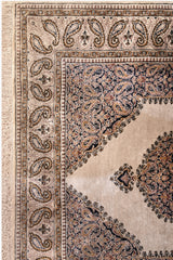 AR31545, Ghom Silk Rug, Central Persia, 3'6" X 5'1"