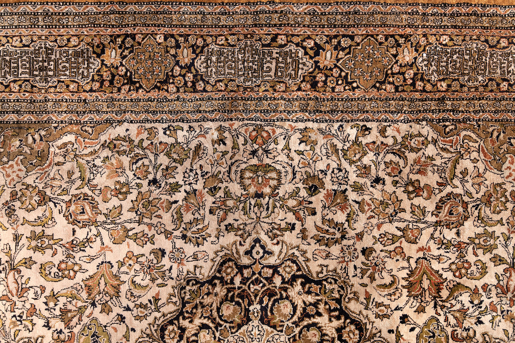 AR31547, Ghom Silk Rug, Central Persia, 4'6" X 7'5"