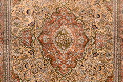 AR31548, Ghom Silk Rug, Central Persia, 4'5" X 6'9"