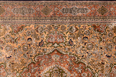 AR31548, Ghom Silk Rug, Central Persia, 4'5" X 6'9"