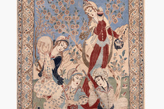 AR31554, Isfahan Rug, Central Persia, 2'7" X 3'10"