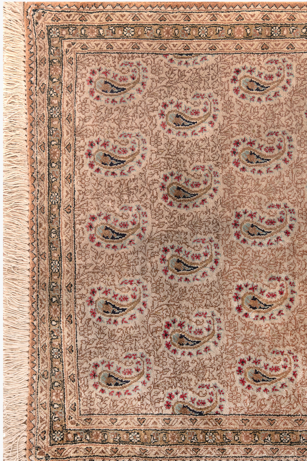 AR31562, Ghom Silk Rug, Central Persia, 2' X 3'