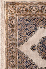 AR31564, Ghom Silk Rug, Central Persia, 3'7" X 5'