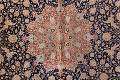 BC31536/4566, SILK QUM RUG, CENTRAL PERSIA, 6'7" X 10'6"