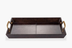 Cade Leather Serving Tray