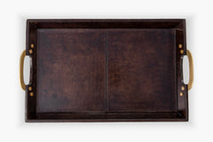 Cade Leather Serving Tray