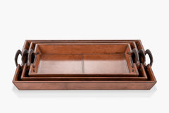 Cade Leather Serving Tray