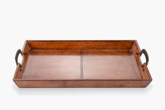 Cade Leather Serving Tray