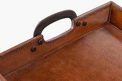 Cade Leather Serving Tray