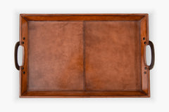 Cade Leather Serving Tray