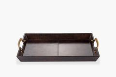 Cade Leather Serving Tray