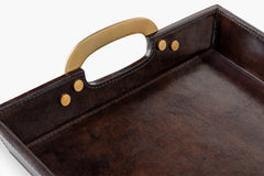 Cade Leather Serving Tray