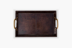 Cade Leather Serving Tray