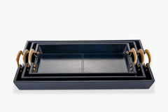 Cade Leather Serving Tray