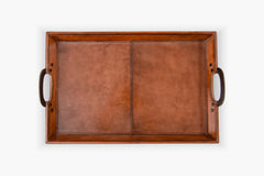 Cade Leather Serving Tray