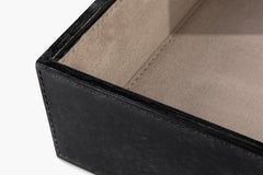 Bay Square Leather Box