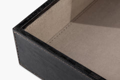 Bay Square Leather Box