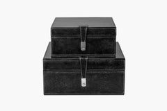 Bay Square Leather Box