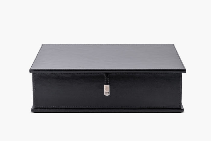 Bromes Leather Document Box