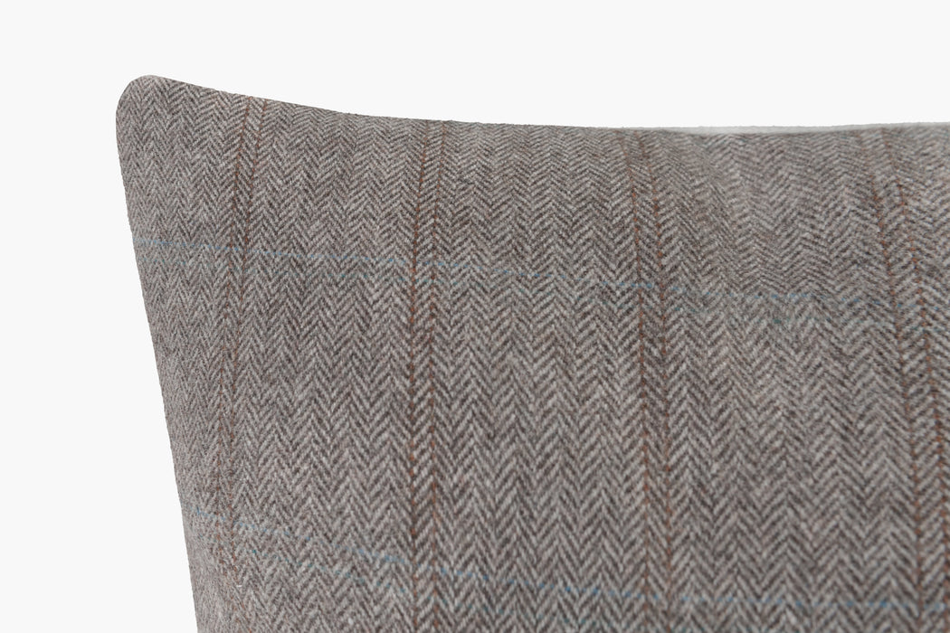 Herringbone Stripe Pillow - Grey | Solid Sand