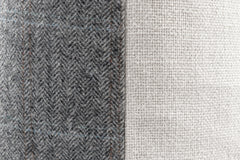 Herringbone Stripe Pillow - Charcoal | Solid Sand