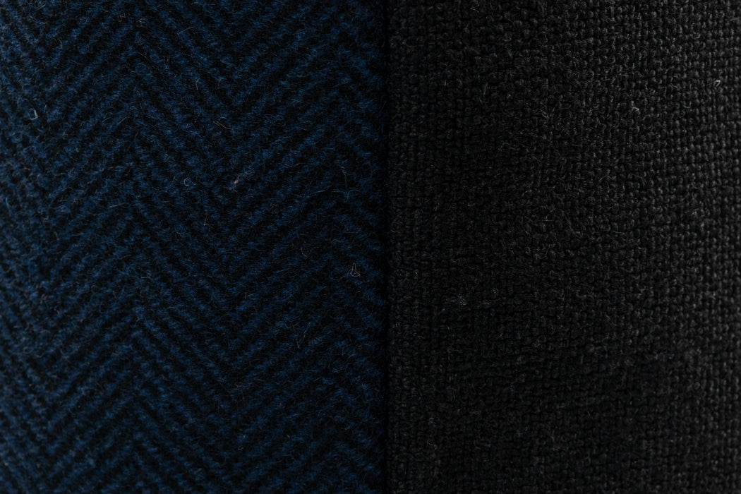 Wool Herringbone Pillow - Blue | Carbon