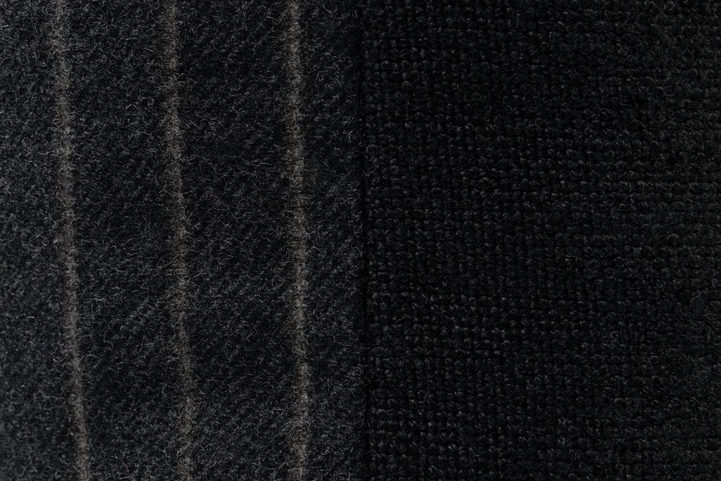 Wool Pinstripe Pillow - Black  | Carbon