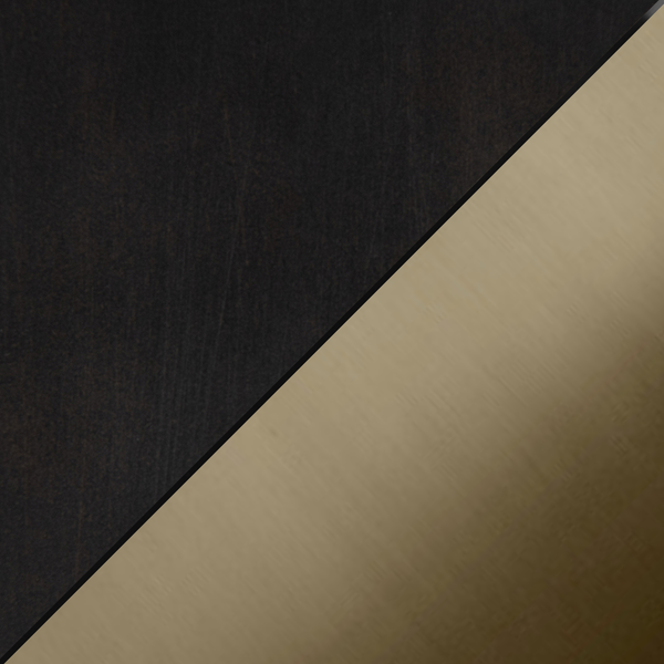 Dark Brown Oak | Antique Brass