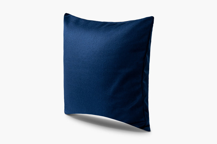 Wool Flannel Pillow - Blue