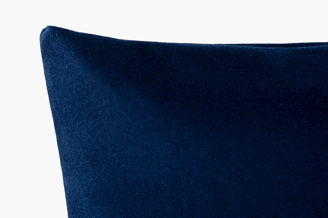 Wool Flannel Pillow - Blue