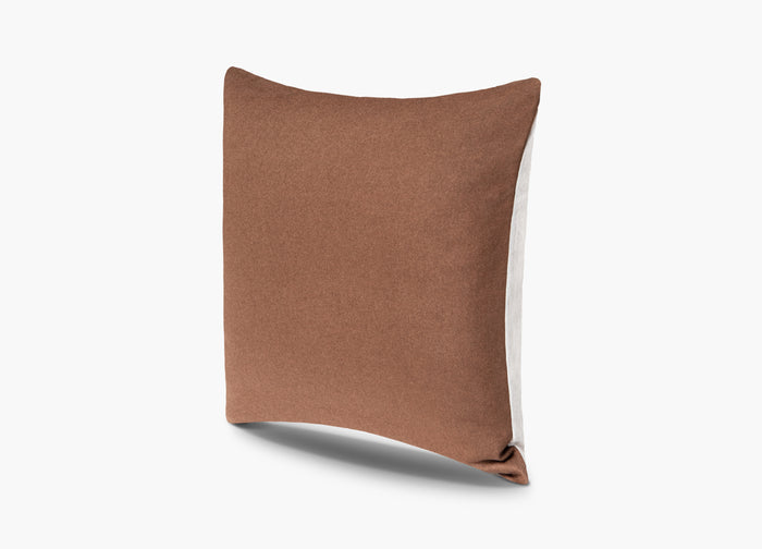 Wool Flannel Pillow - Caramel | Solid Sand