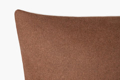 Wool Flannel Pillow - Caramel | Solid Sand