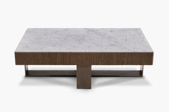 Durham Coffee Table with Marble Top
