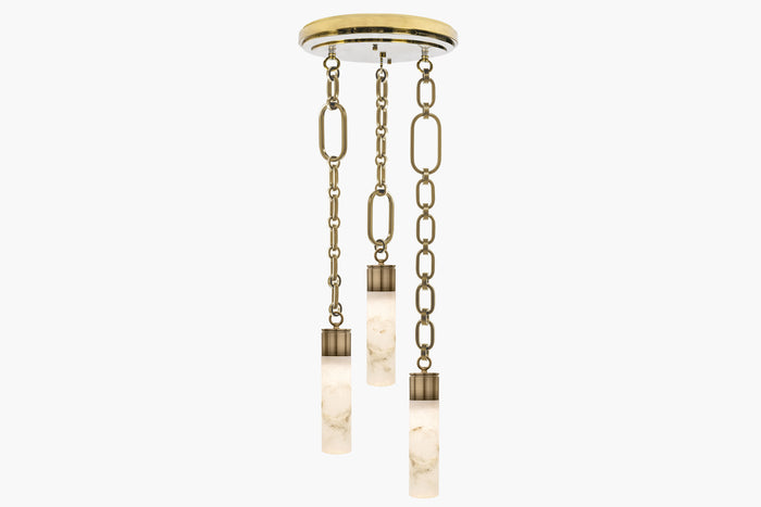 Insignia Triple Pendant – Brass