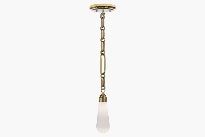 Insignia Single Pendant – Brass