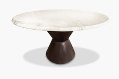 London Round Marble Entry Table