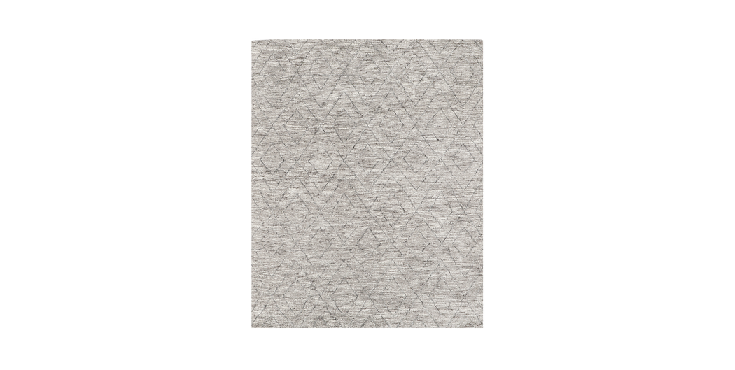 Double Diamond Moroccan Rug – Grey