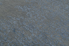 Fleur Rug – Nickel / Washed Indigo