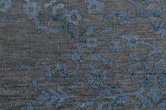 Fleur Rug – Nickel / Washed Indigo