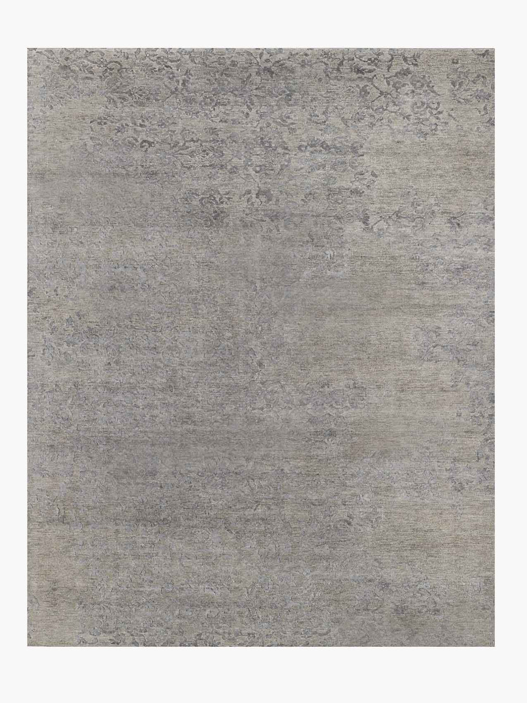 Fleur Rug – Nickel / Carbon