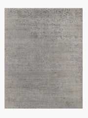 Fleur Rug – Nickel / Carbon