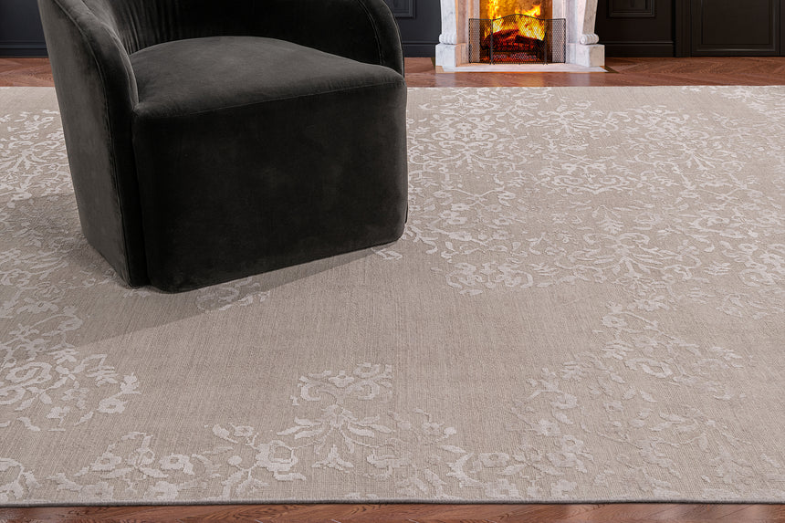 Fleur Rug – Light Mink / Bisque