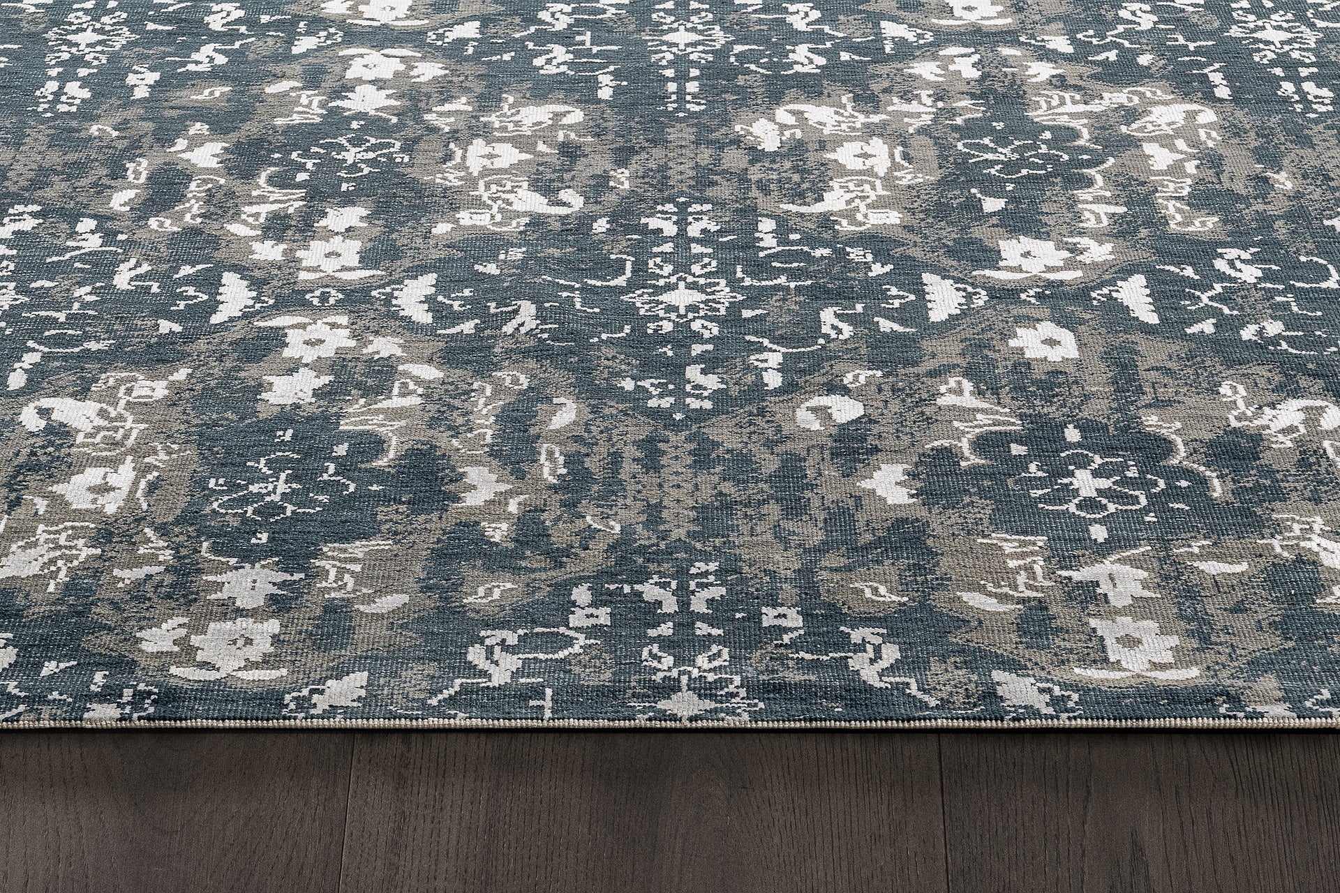 Kera Rug – Indigo / Grey