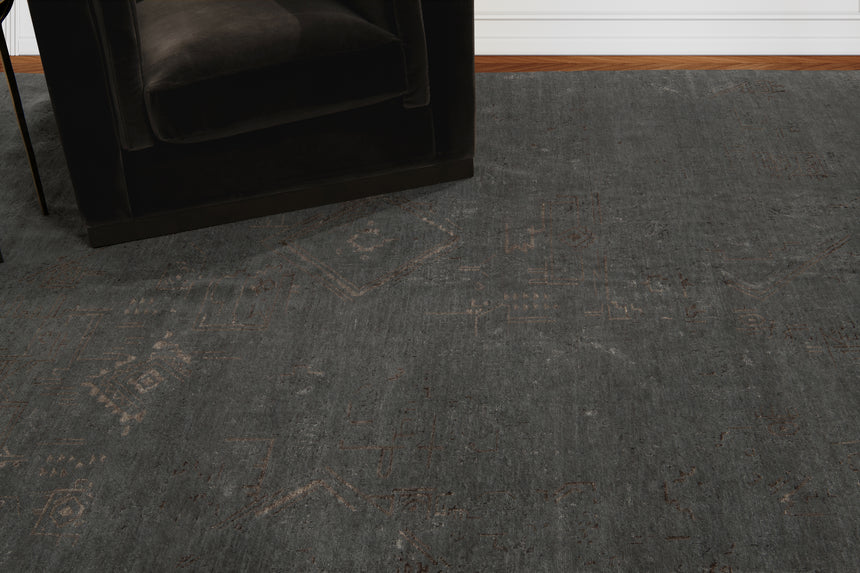 Venza Rug – Dark Grey / Brown