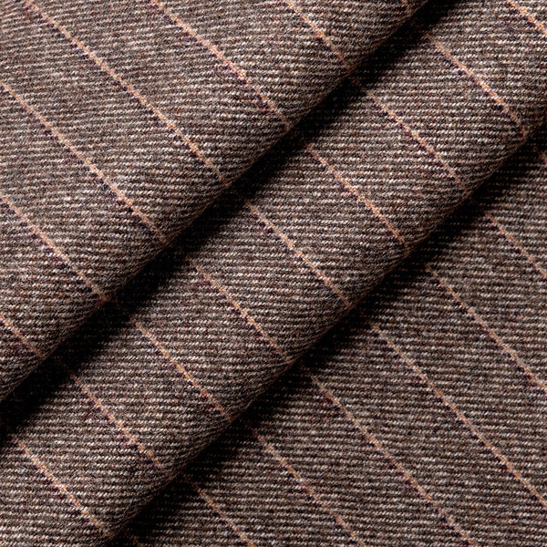 Wool Pinstripe | Cognac