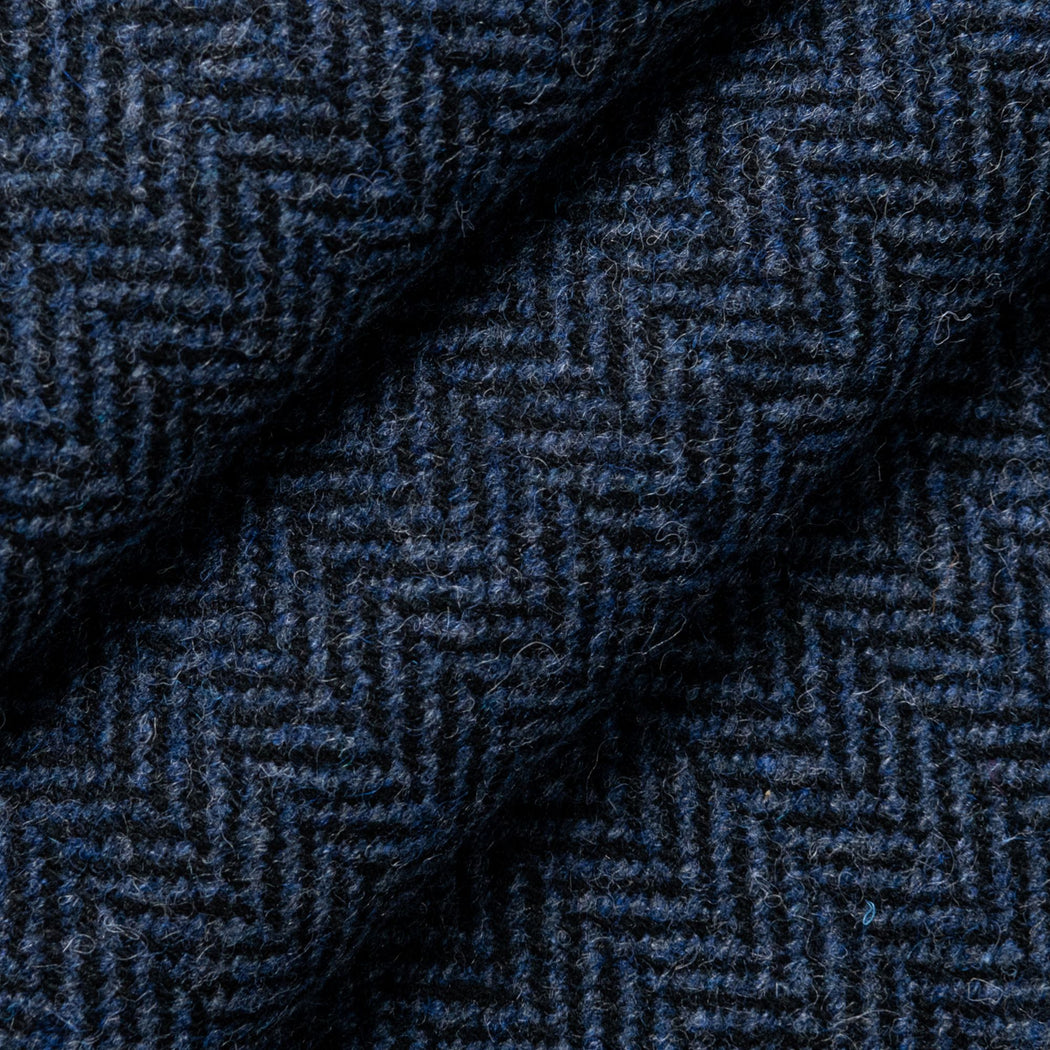 Wool Herringbone | Blue / Grey